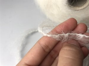 Chunky mohair - flot offwhite, 50 g